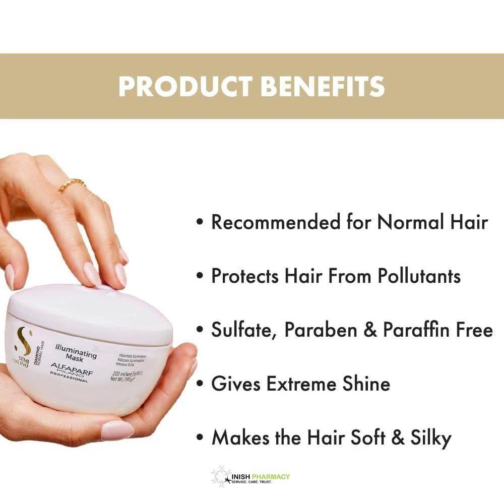 Alfaparf Semi Di Lino Diamond Illuminating Mask 200ml - Image 3