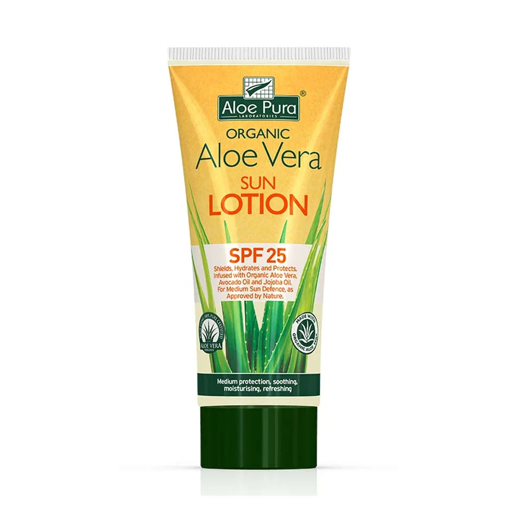 Aloe Pura Organic Aloe Vera Sun Lotion SPF 25 200ml