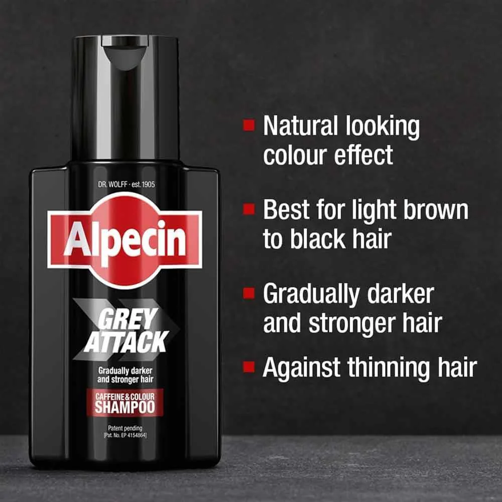 Alpecin Grey Attack Caffeine & Colour Shampoo 200ml - Image 2