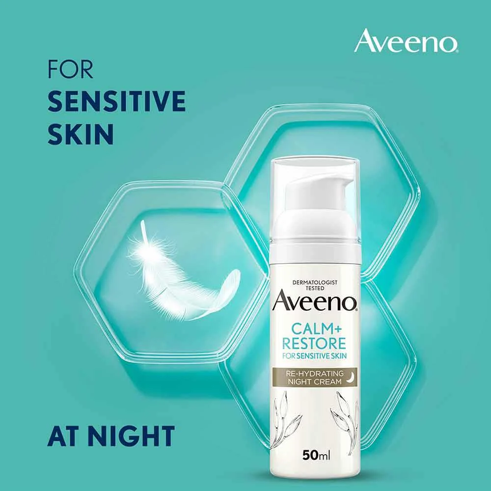 Aveeno Calm & Restore Re-Hydrating Night Cream 50ml - Image 3