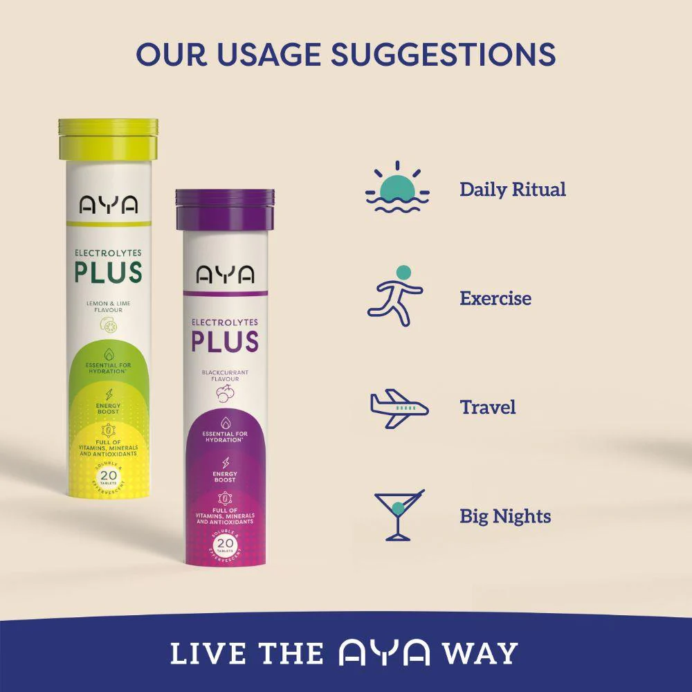 Aya Electrolytes Plus Lemon & Lime Flavour 20 Tablets - Image 7