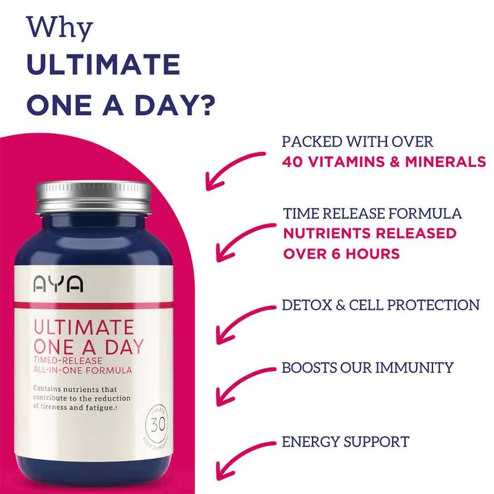 AYA Ultimate One A Day Tablets 30 Pack - Image 2