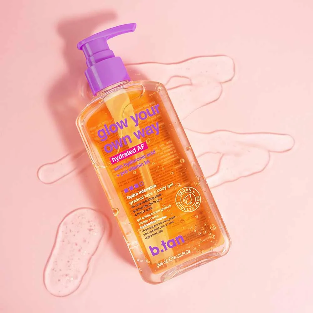 B.Tan Glow Your Own Way Hydrated AF - Face + Body Self Tan Gel 177ml - Image 3