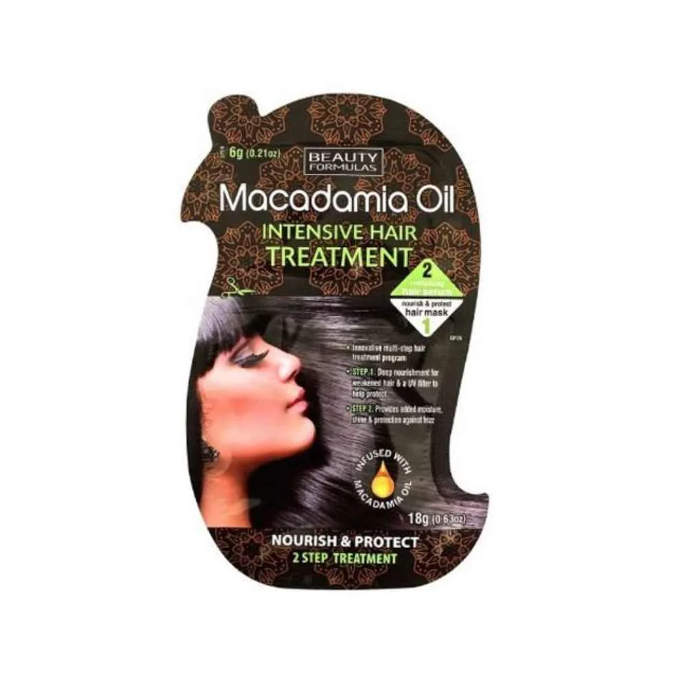 Beauty Formulas Macadamia Oil Intensive Hair Treatment 1 Sachet - Image 2