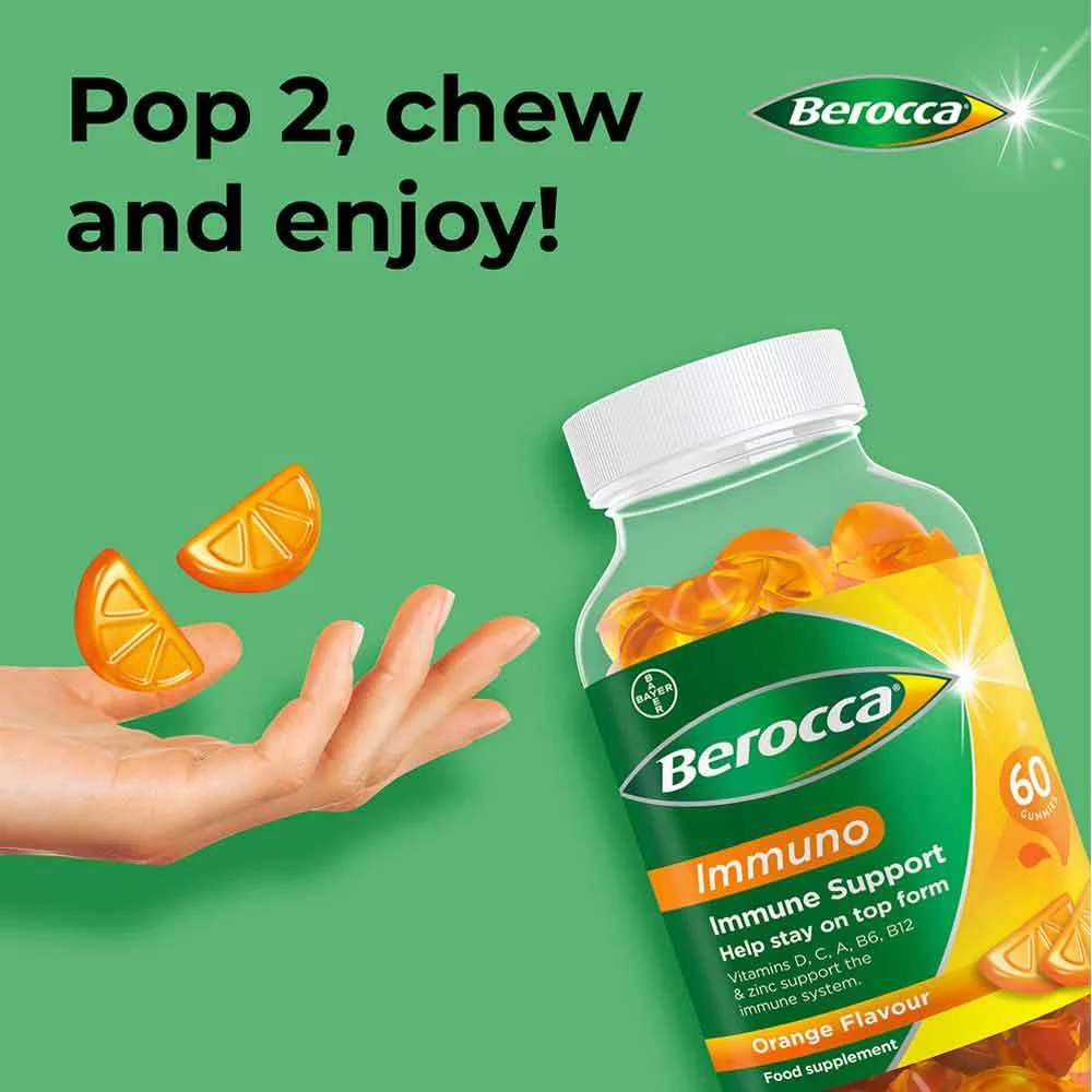 Berocca Immuno Orange Gummies 60 Pack - Image 3