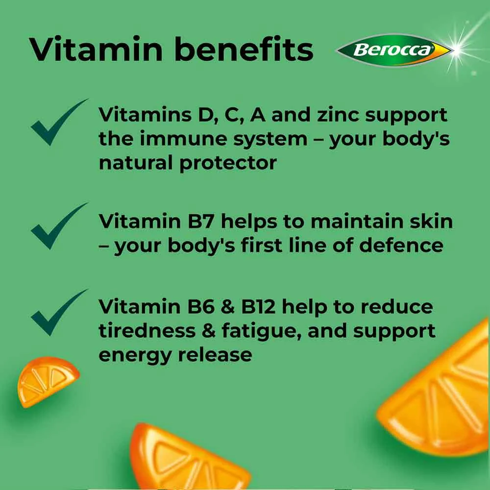 Berocca Immuno Orange Gummies 60 Pack - Image 5