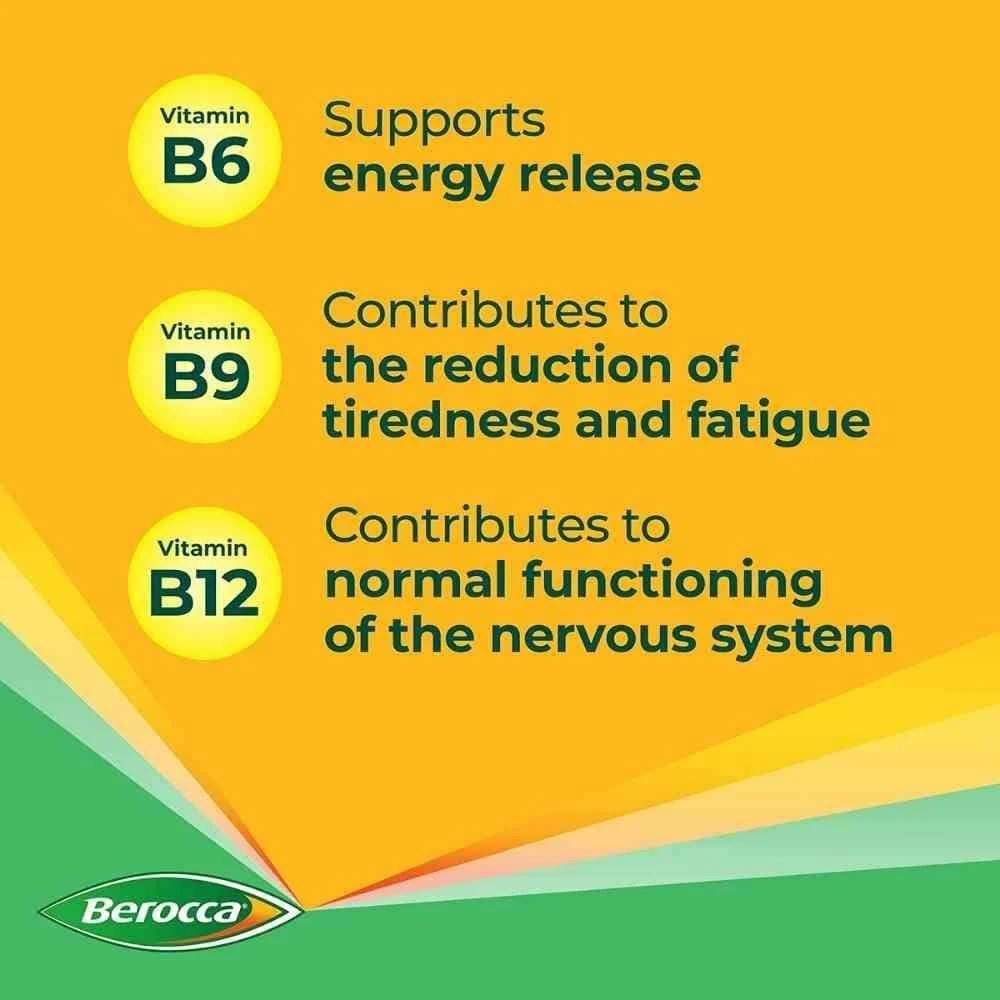 Berocca Immuno Sugar-Free Orange Effervescent Tablets 30 Pack - Image 4
