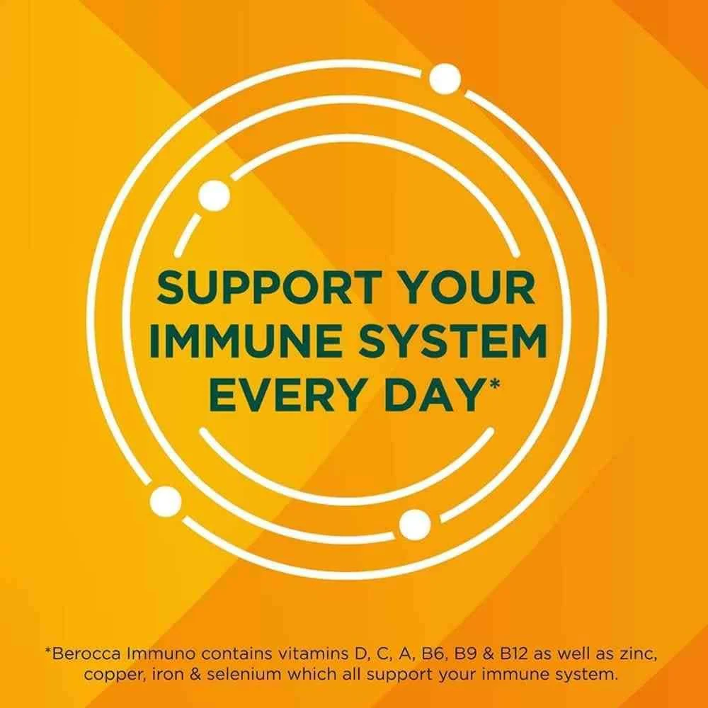 Berocca Immuno Sugar-Free Orange Effervescent Tablets 30 Pack - Image 6