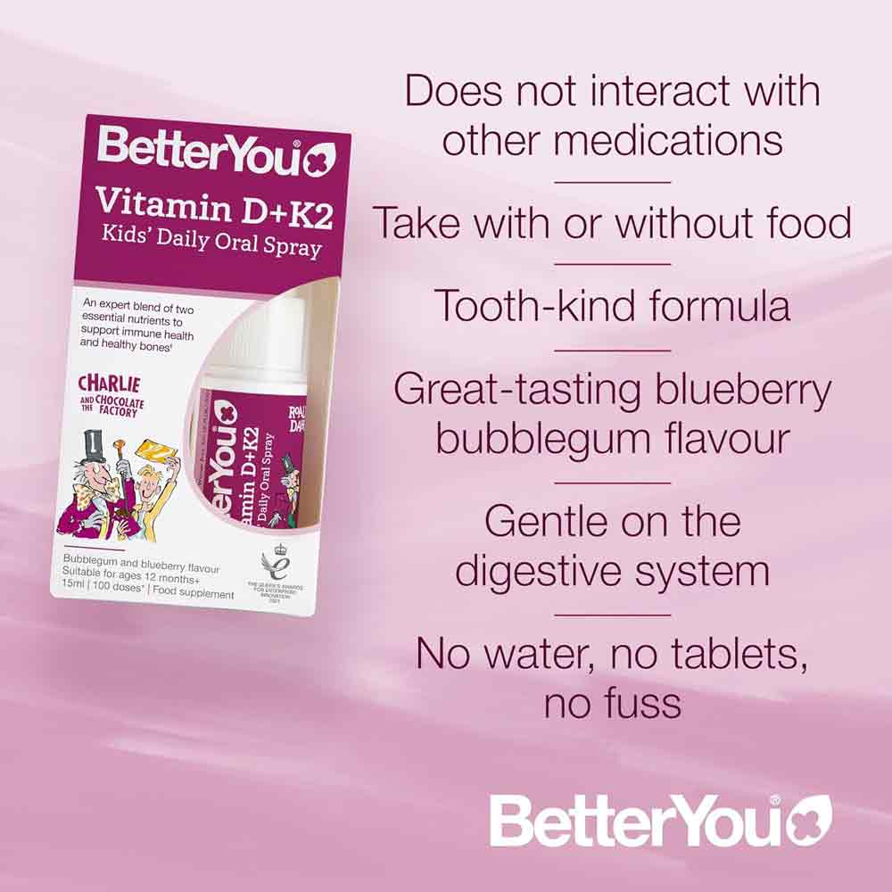 BetterYou Kids Vitamin D & K2 Daily Oral Spray 15ml - Image 5