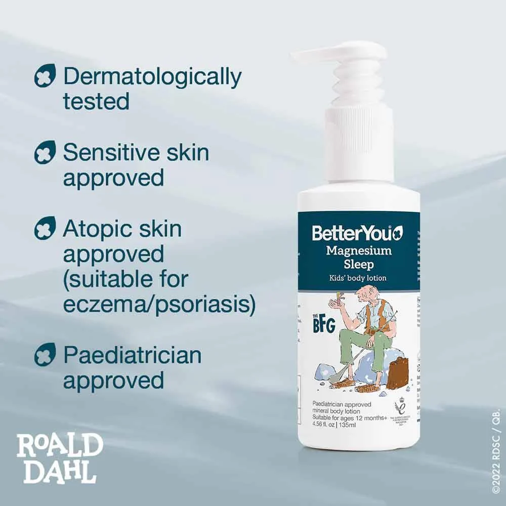 BetterYou Magnesium Sleep Kids Body Lotion 135ml - Image 3