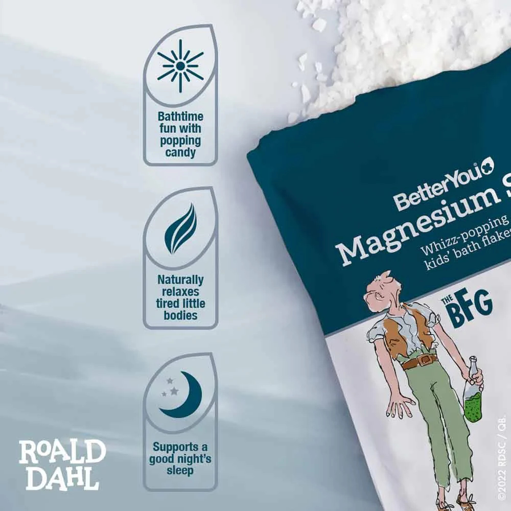 BetterYou Magnesium Sleep Whizz-Popping Kids Bath Flakes 750g - Image 3