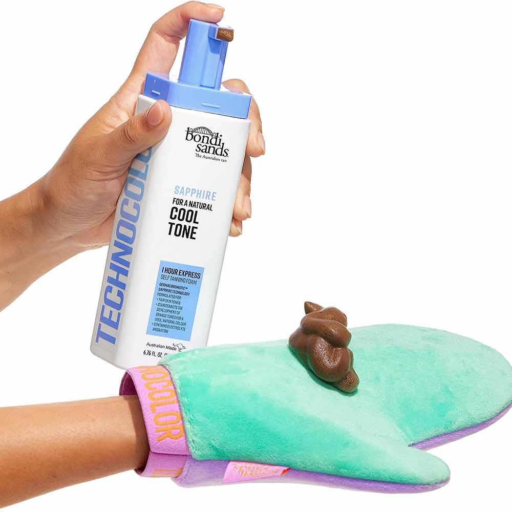 Bondi Sands Technocolor 1 Hour Express Self Tanning Foam Sapphire 200ml - Image 2