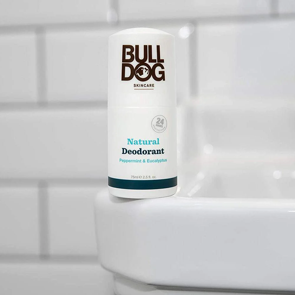 Bulldog Natural Deodorant Roll On Peppermint & Eucalyptus 75ml - Image 2