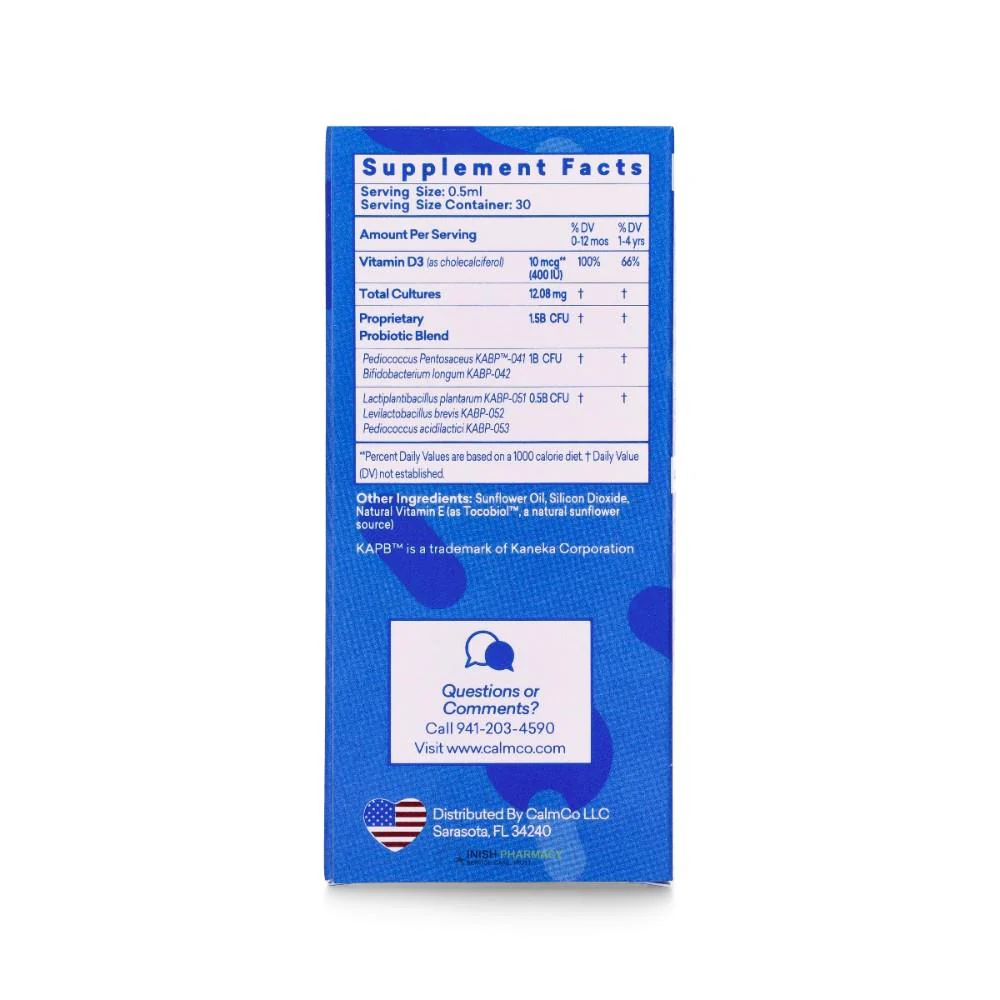 CalmCo Infant Probiotic Drops With Vitamin D 15ml - Image 2