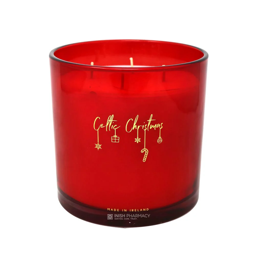 Celtic Candles Cinnamon & Winter Berries 4-Wick Candle - Image 2