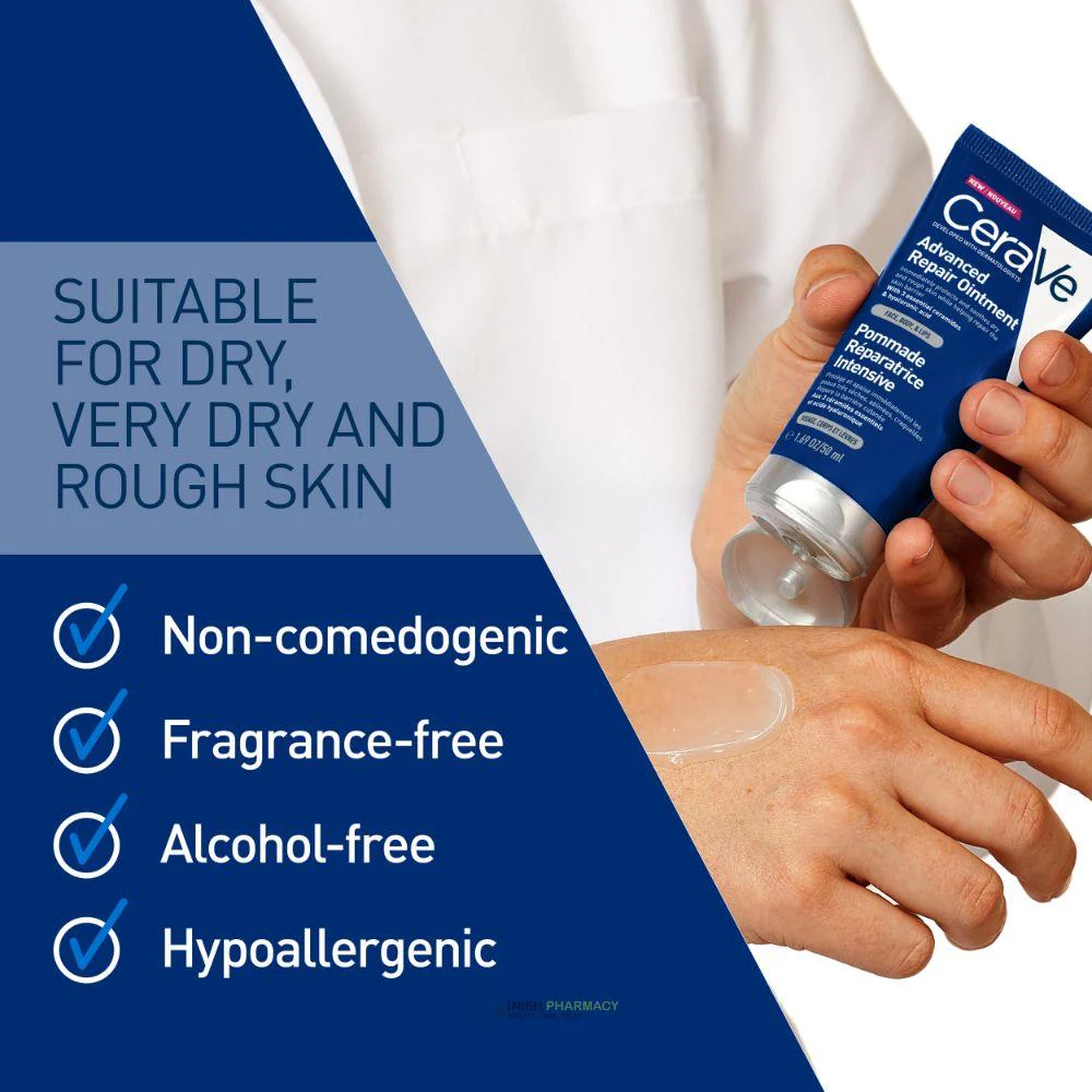 CeraVe Advanced Repair Ointment for Very Dry and Chapped Skin 50ml - Image 3