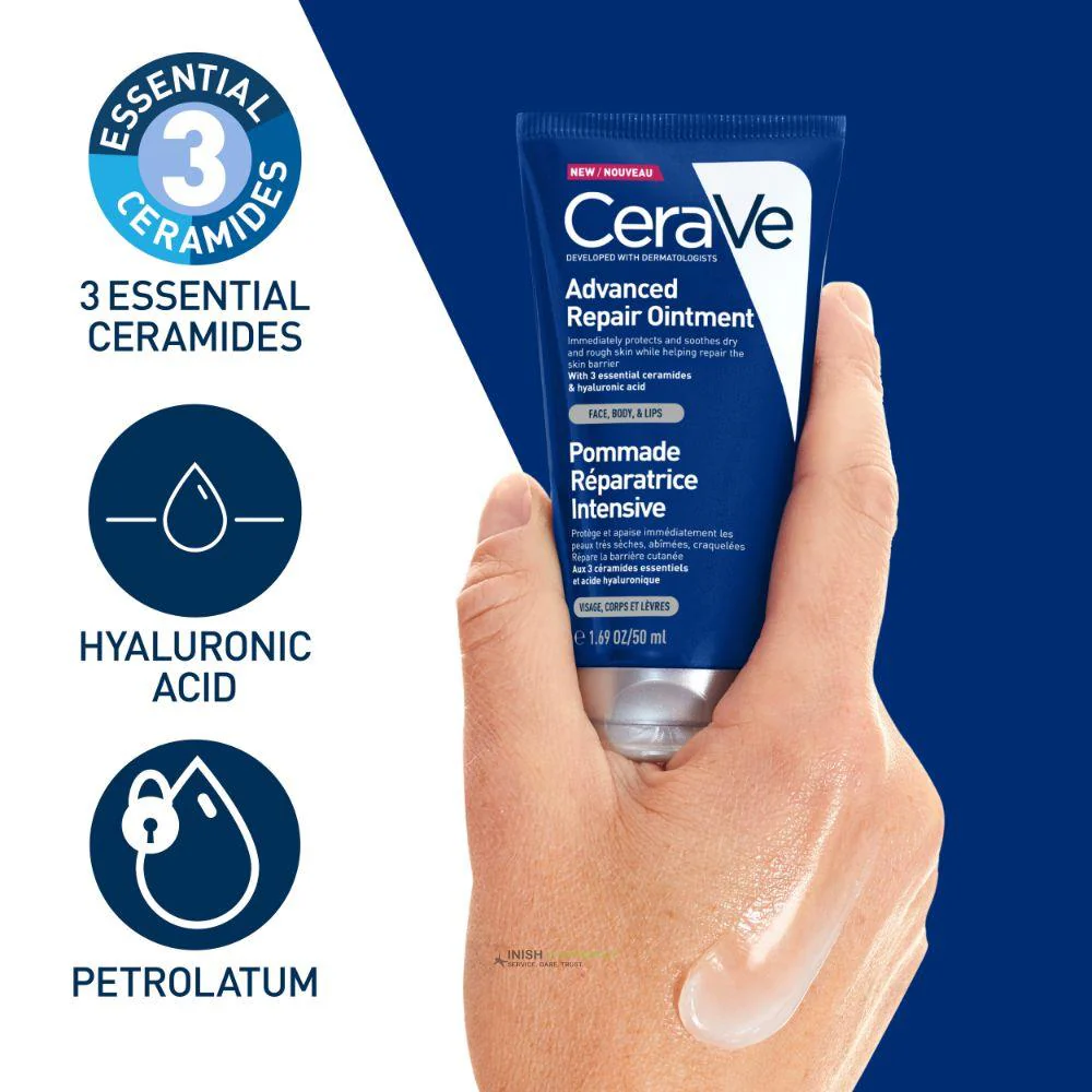 CeraVe Advanced Repair Ointment for Very Dry and Chapped Skin 88ml - Image 2