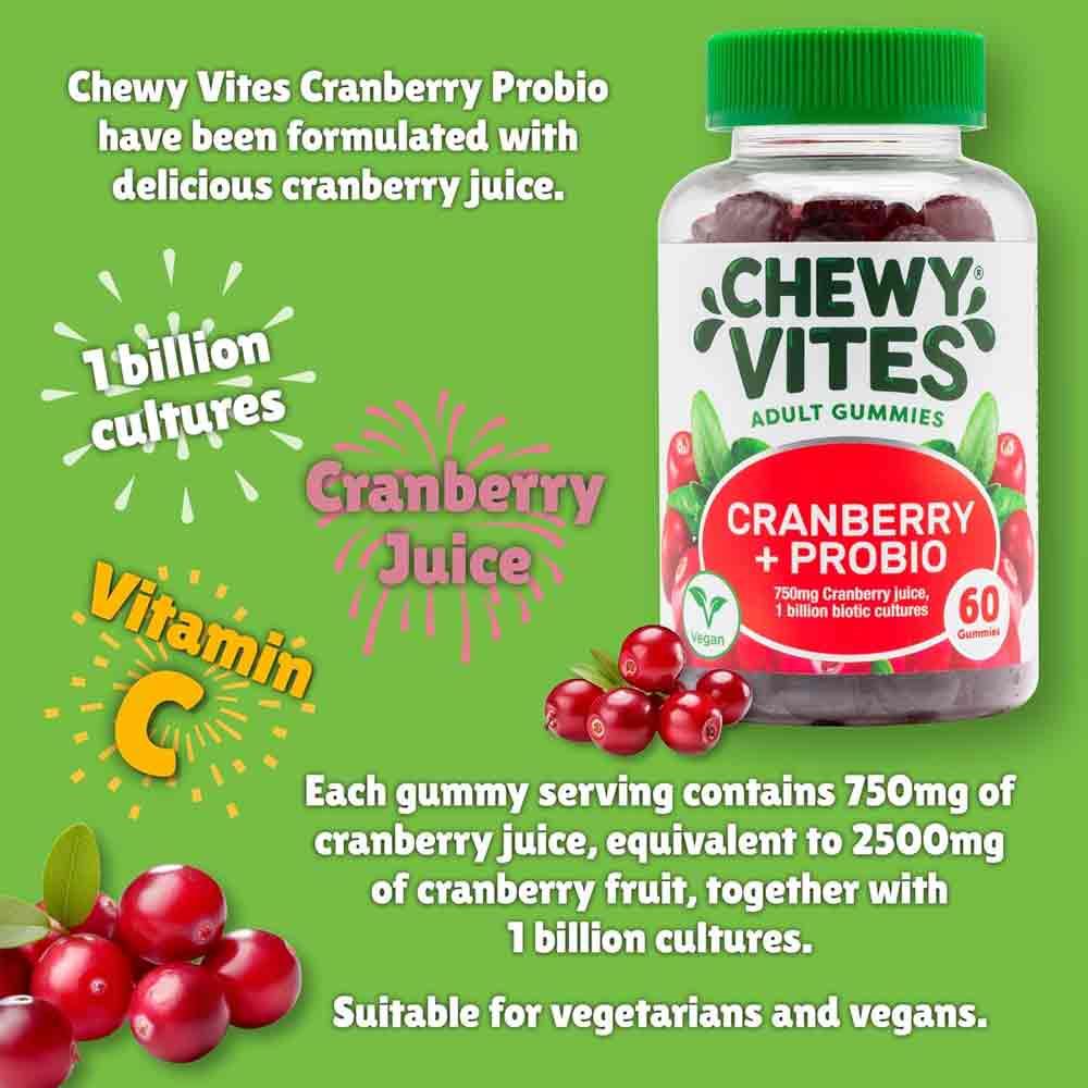 Chewy Vites Cranberry + Probio 60 Gummies - Image 3
