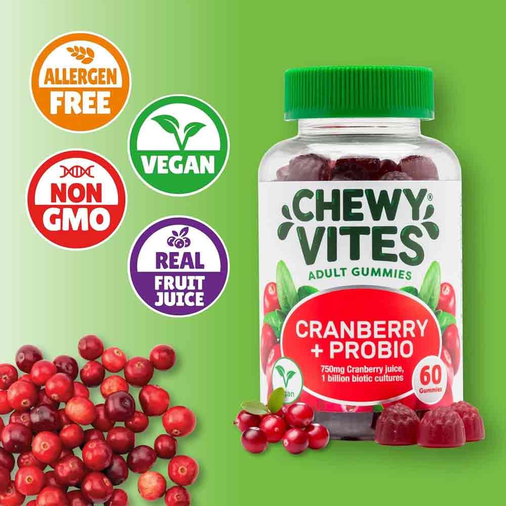 Chewy Vites Cranberry + Probio 60 Gummies - Image 4