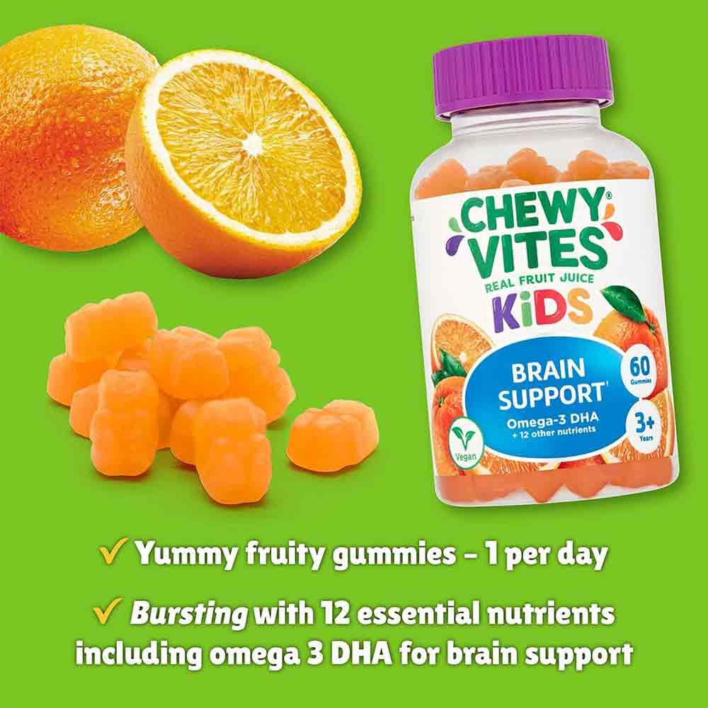 Chewy Vites Kids Brain Support Omega-3 DHA 60 Gummies - Image 2