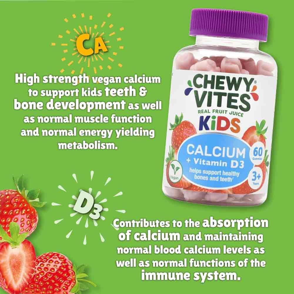 Chewy Vites Kids Calcium & Vitamin D3 60 Gummies - Image 3