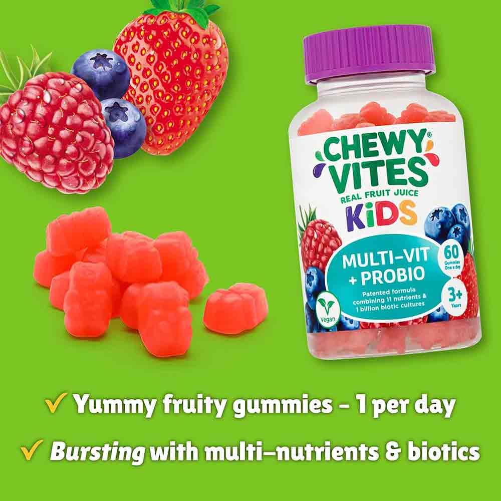Chewy Vites Kids Multi-Vit + Probio 60 Gummies - Image 2