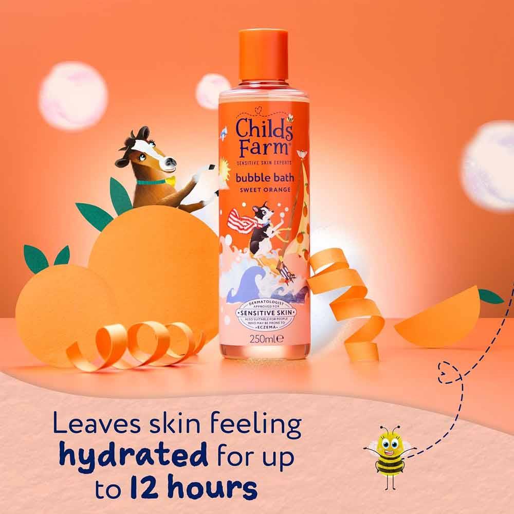 Childs Farm Bubble Bath Sweet Orange 250ml - Image 5