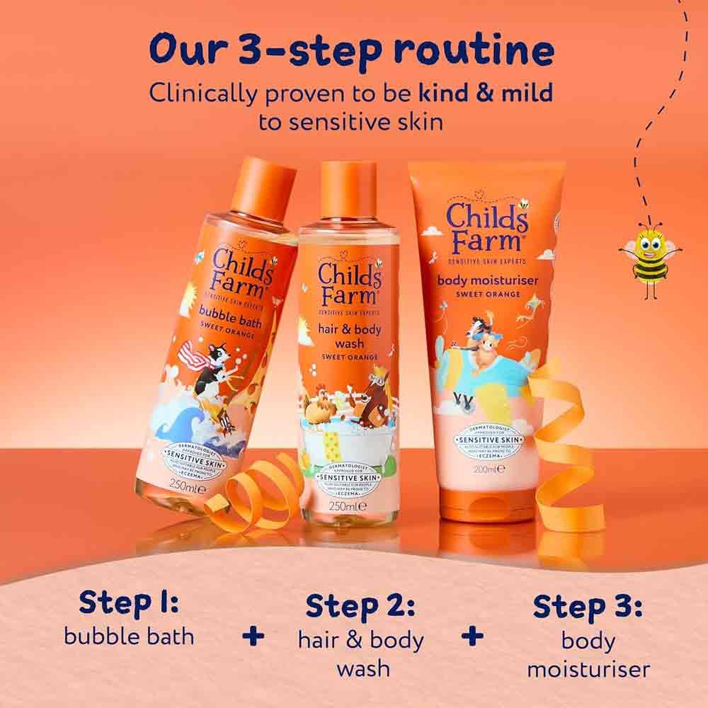 Childs Farm Bubble Bath Sweet Orange 250ml - Image 6