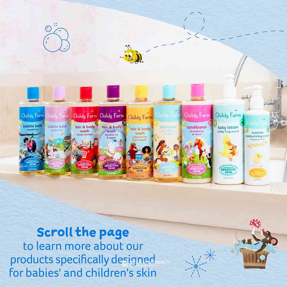 Childs Farm Hair & Body Wash Blackberry & Apple 250ml - Image 4