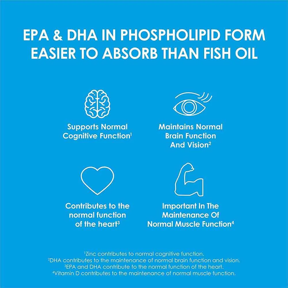 Cleanmarine Krill Oil 100% Pure 60 Capsules - Image 3