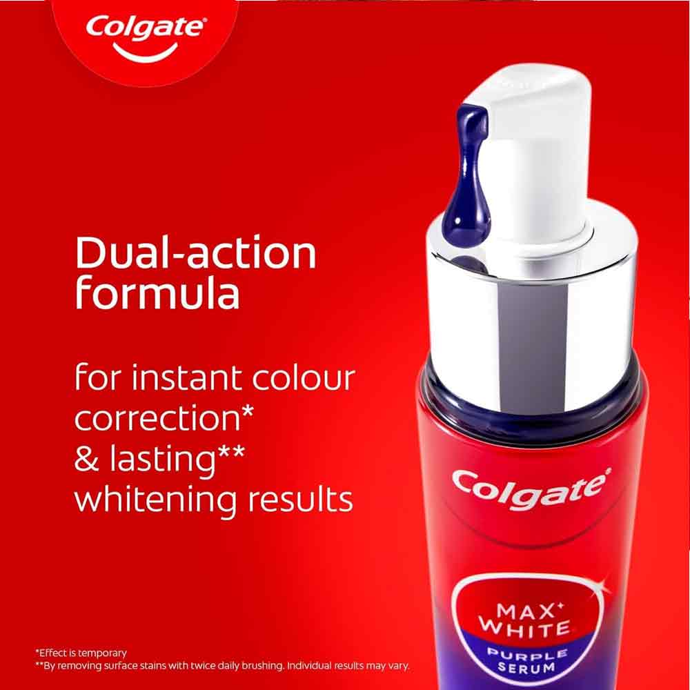 Colgate Max White Purple Whitening Serum - Image 3