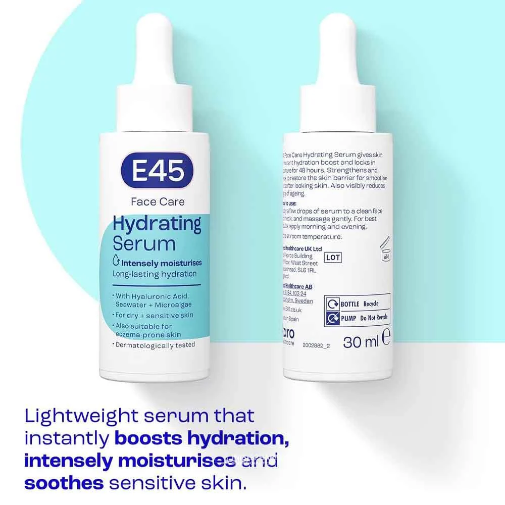 E45 Face Care Hydrating Serum 30ml - Image 2