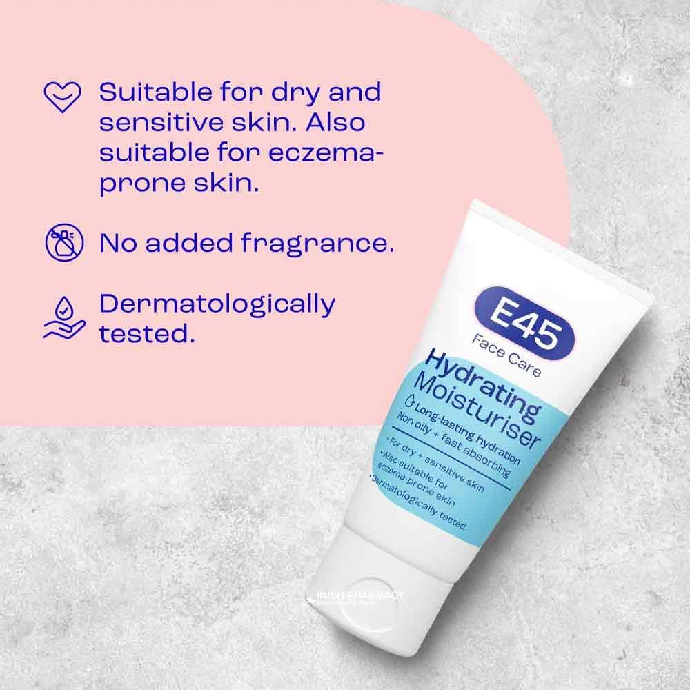 E45 Face Hydrating Moisturiser 50ml - Image 5