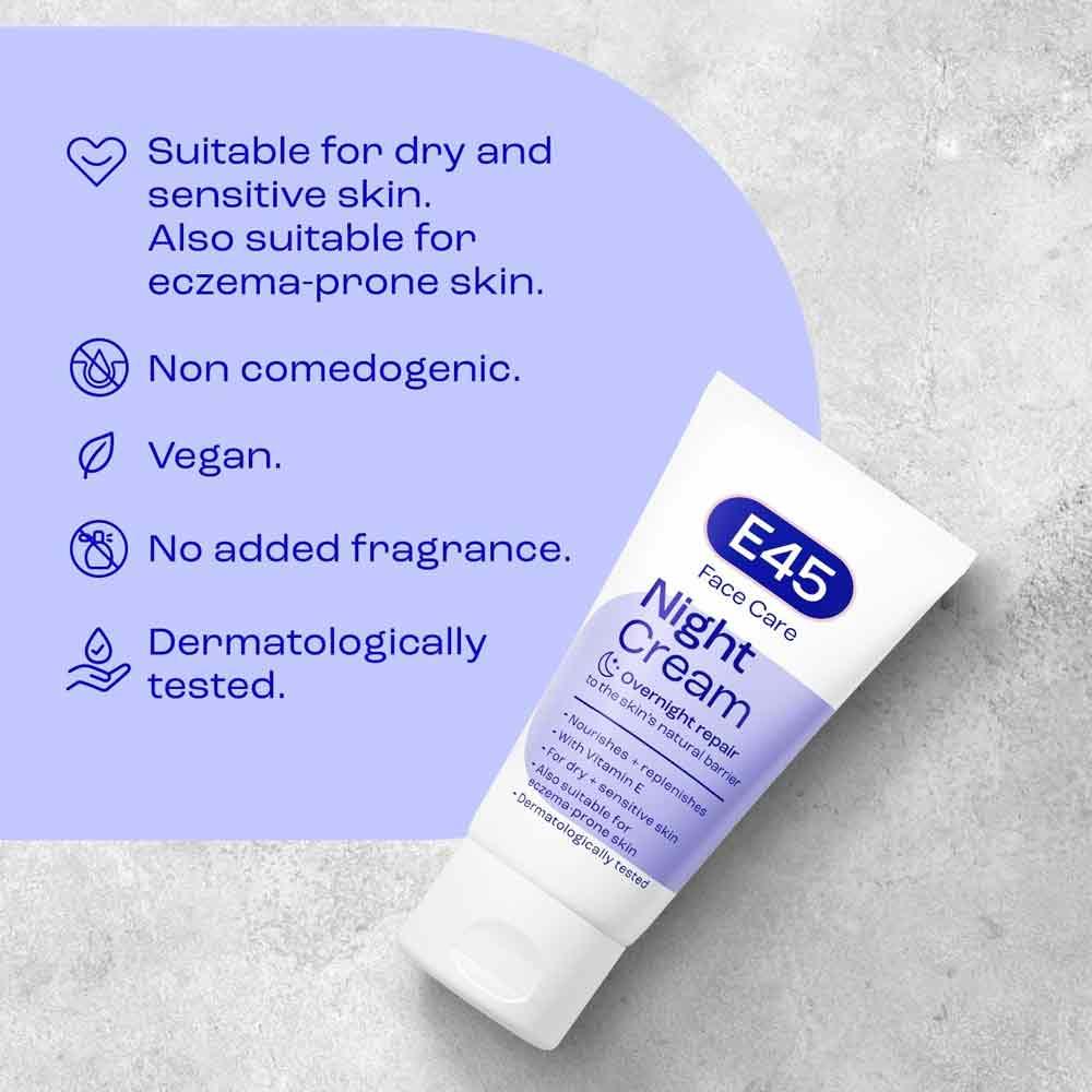 E45 Face Night Cream 50ml - Image 5