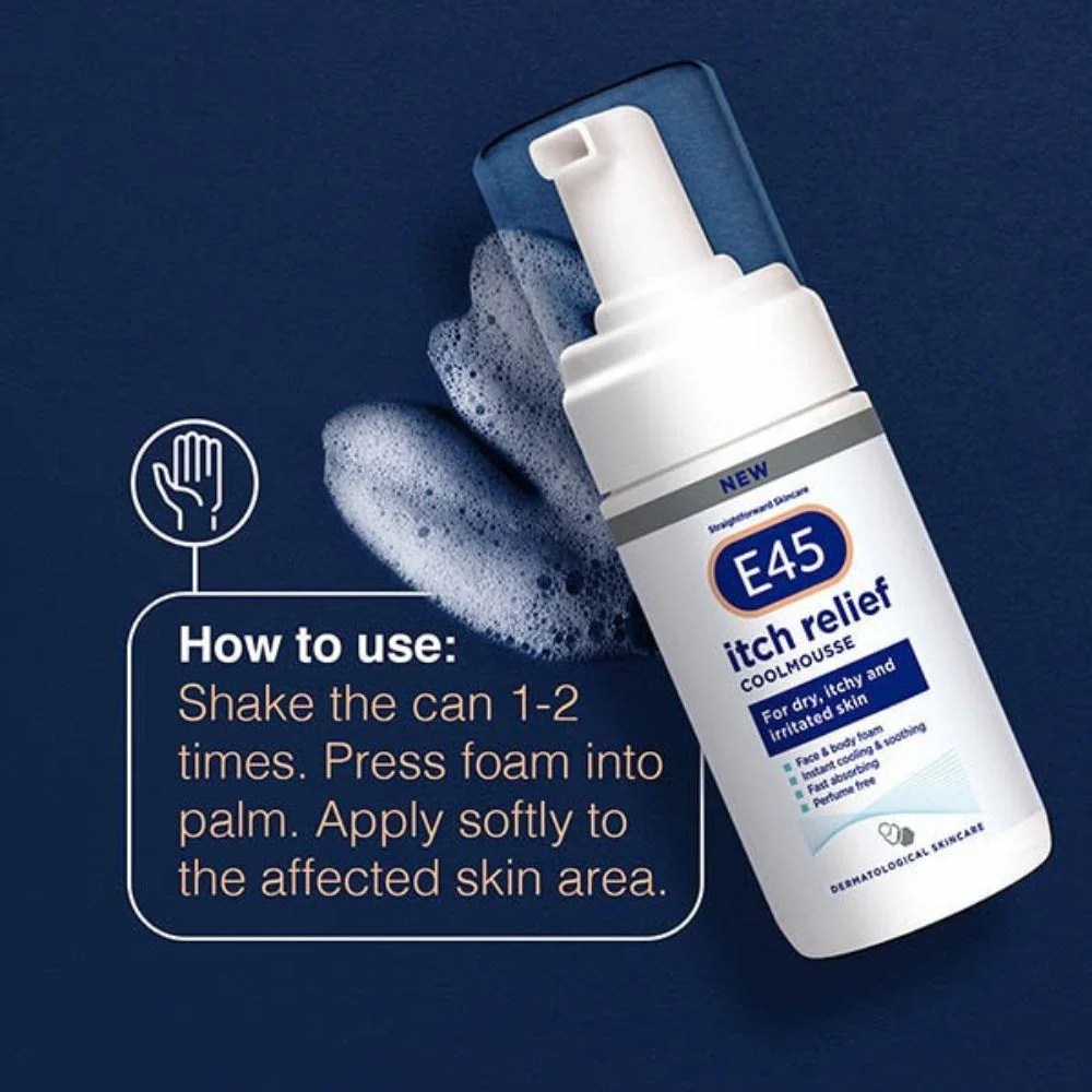 E45 Itch Relief Cool Mousse 100ml - Image 4