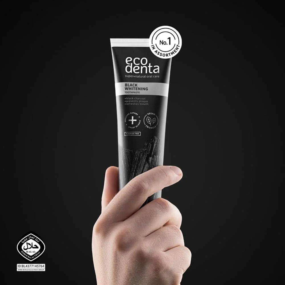 EcoDenta Black Whitening Toothpaste 100ml - Image 5
