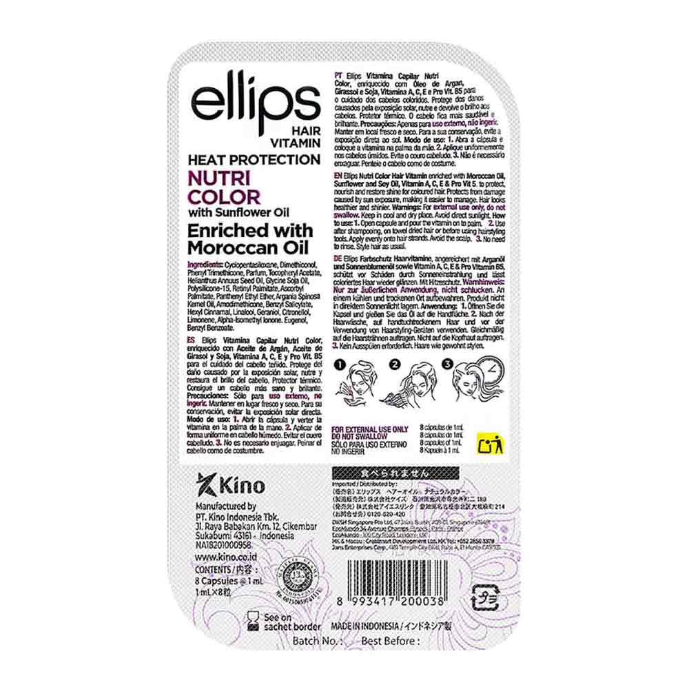 Ellips Hair Vitamin Argan Oil Vitality For Nutri Colour Hair - Image 2
