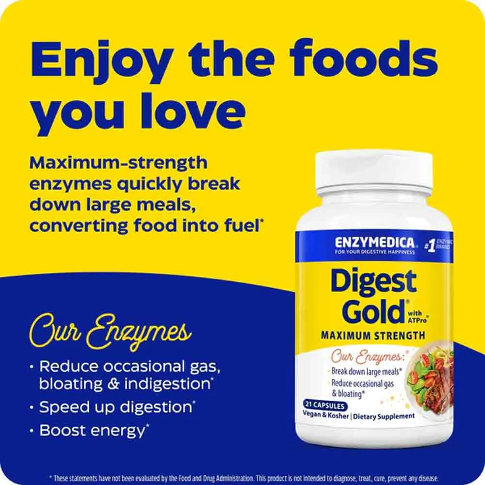 Enzymedica Digest Gold 90 Capsules - Image 4