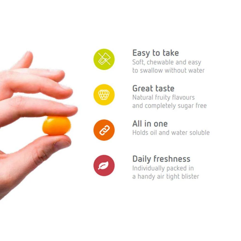 Eskimo-3 Kids Chewable DHA+ Orange Flavour 54 Pack - Image 2