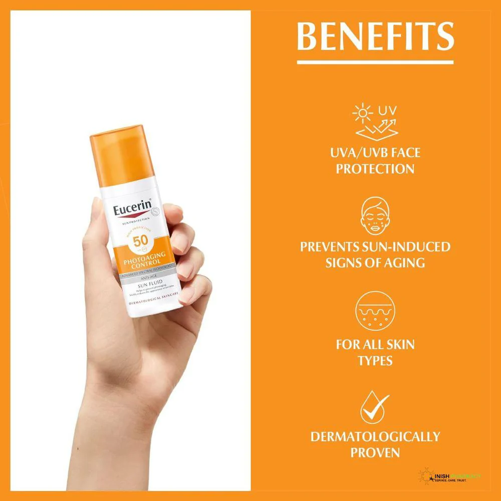 Eucerin Sun Face Anti Ageing Photoaging SPF50 50ml - Image 4