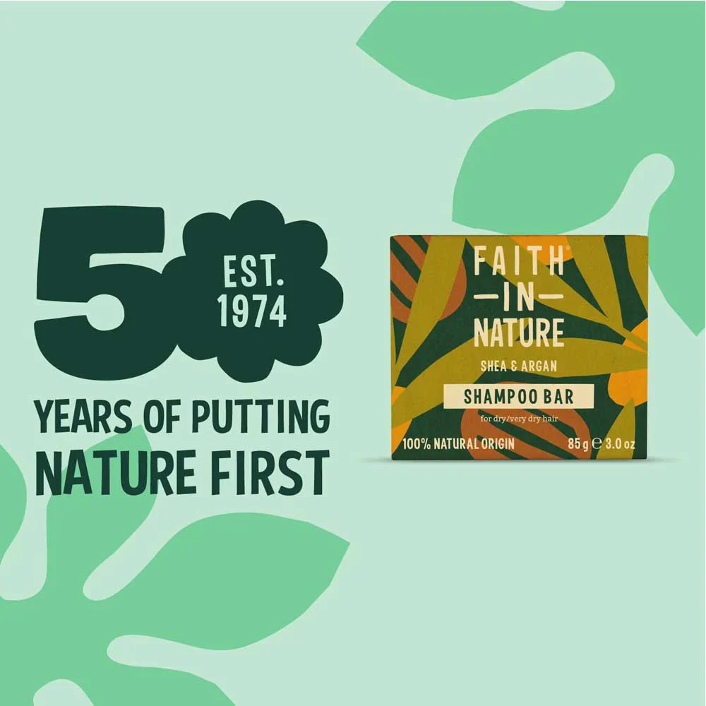 Faith in Nature Shampoo Bar Shea and Argan - Image 3