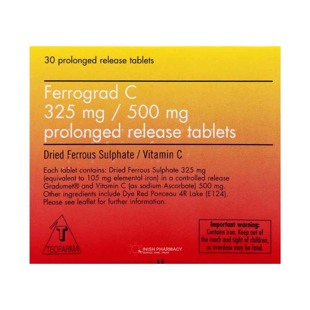 Ferrograd C Prolonged Release Iron Tablets 30 Pack