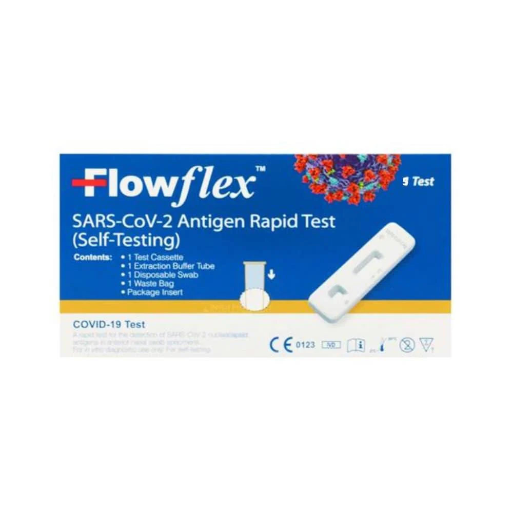 Flowflex SARS COV-2 Antigen Rapid Covid Test 5 Pack - Image 2