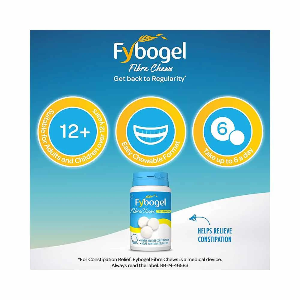 Fybogel Fibre Chews Citrus Flavour 30 Tablets - Image 3