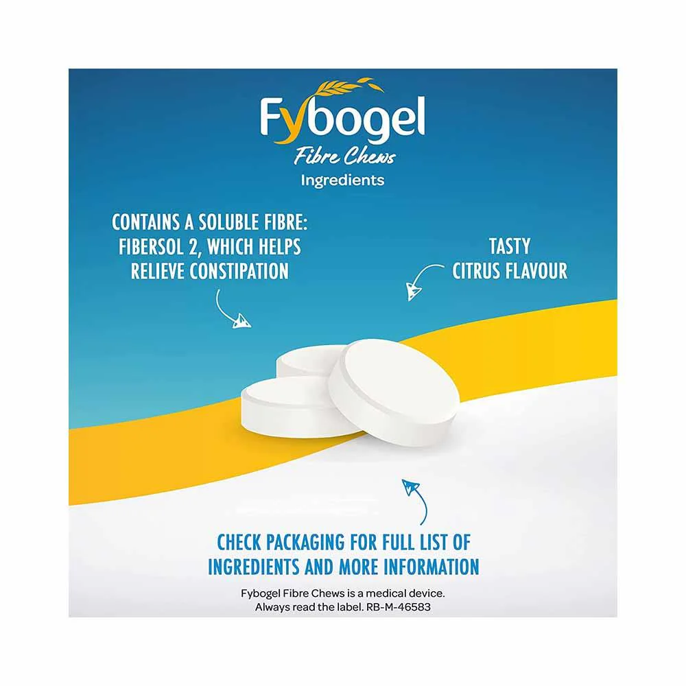 Fybogel Fibre Chews Citrus Flavour 30 Tablets - Image 4