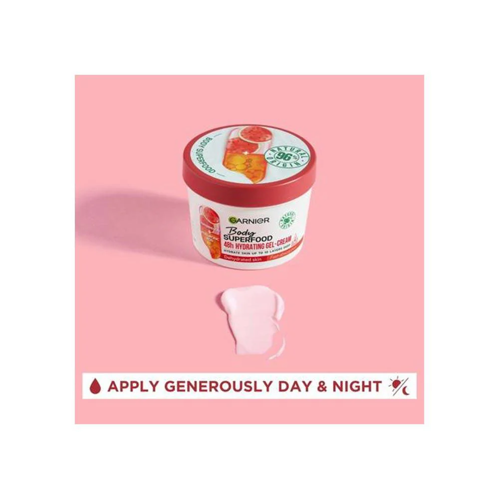 Garnier Body Superfood Hydrating Gel-Cream Watermelon & Hyaluronic Acid 380ml - Image 5