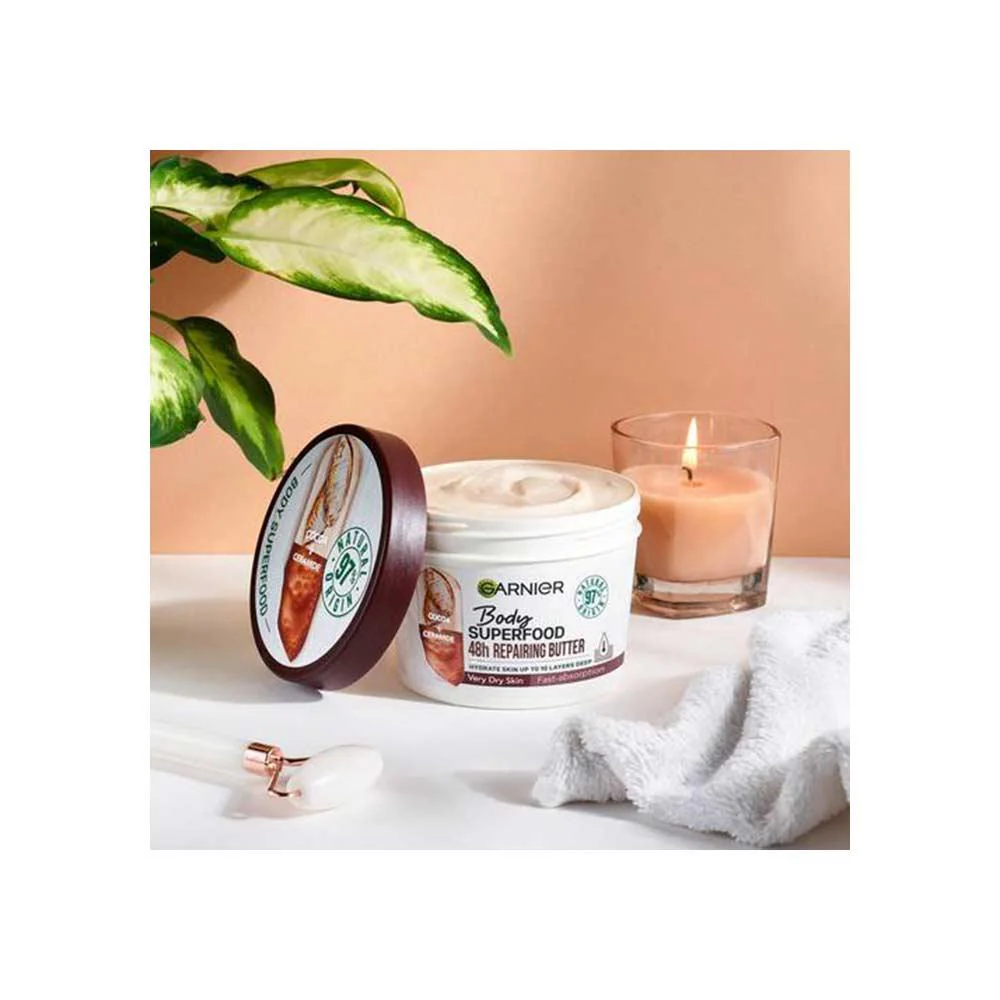 Garnier Body Superfood Repairing Body Butter Cocoa & Ceramide 380ml - Image 6