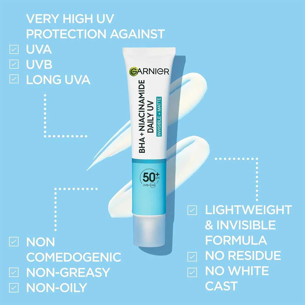 Garnier Pure Active BHA+Niacinamide UV Fluid SPF50 40ml - Image 4