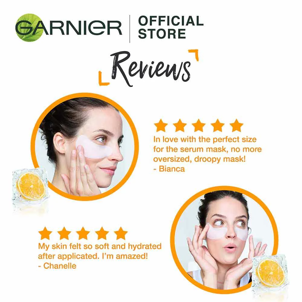 Garnier Skin Active Moisture Bomb Eye Sheet Mask Hyaluronic Acid & Orange - Image 4