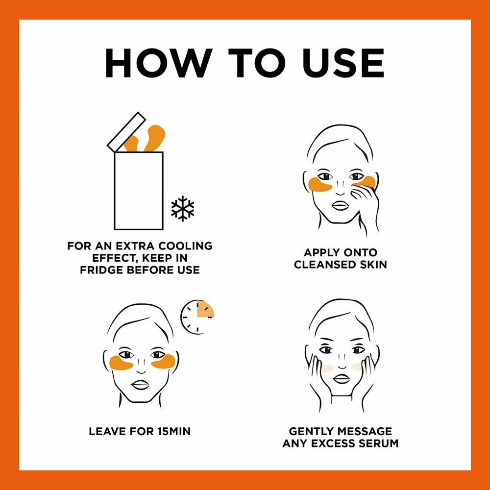 Garnier Skin Active Moisture Bomb Eye Sheet Mask Hyaluronic Acid & Orange - Image 5